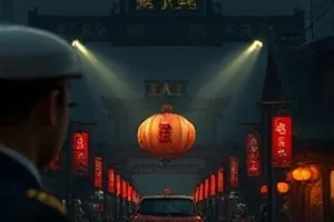 麦田里的信号剧照：麦浪中竖着的一根老式天线