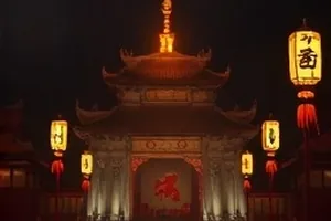 无声放映厅剧照：老式放映机投出的一束光