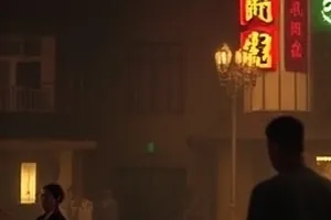玻璃温室剧照：阳光穿过温室玻璃在叶面形成方格影